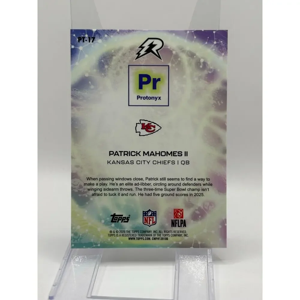 2025 Topps Resurgence Patrick Mahomes II Protonyx Bronze Surge Refractor 102/350